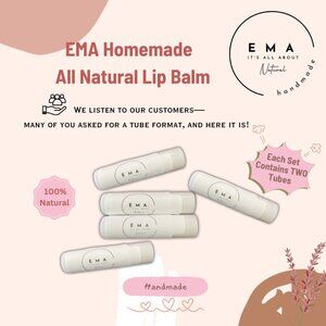 EMA Natural Lip Balm Tube | Handmade Lip Balm for Sensitive Lips
